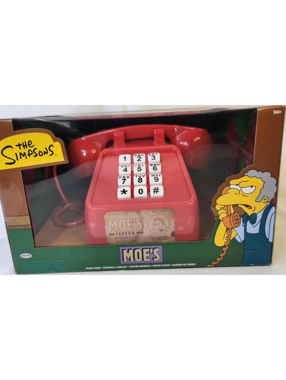 JAKKS Pacific The Simpsons Moe's Tavern Prank Phone Red Interactive